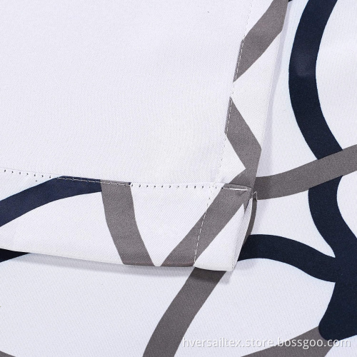 Rod Pocket Curtains Set Short Curtain Windows